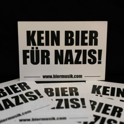 TROBI Kein Bier für Nazis Sticker