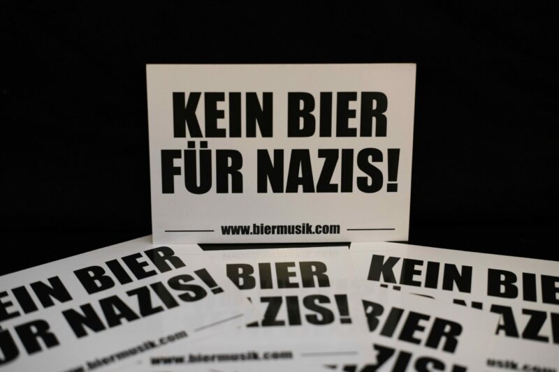 TROBI Kein Bier für Nazis Sticker